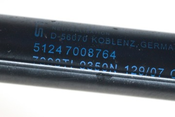 BMW 6 E63 M6 PRAVÁ STRANA KRYT KUFRU VZPĚRA/TLAKOVAČ PLYNOVÝ 7008764 5.00 BENZÍN