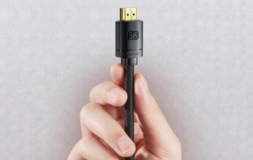 Кабель HDMI 2.1 8K 60Гц, 3D, HDR, 48Гбит/с, 1м черный