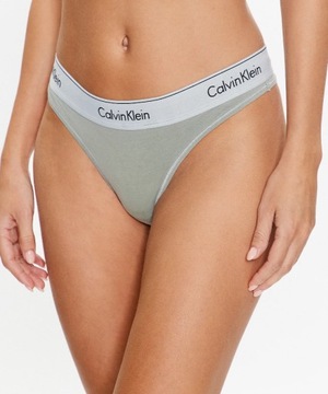 CALVIN KLEIN MAJTKI ZIELONE STRINGI Z LOGO M 2A2E4_A*