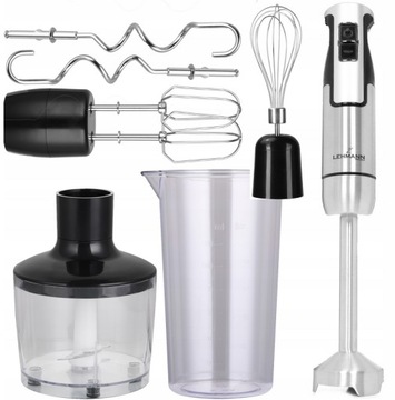 MOCNY BLENDER RĘCZNY WIELOFUNKCYJNY MIKSER 1200W POTĘGA ROZDRABNIANIA