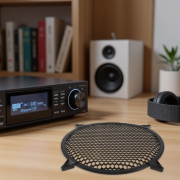 2 ШТ. ДЕКОРАТИВНЫЕ РЕШЕТКИ ДЛЯ ДИНАМИКОВ ЧЕРНАЯ СЕТКА