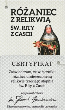 ЧЕТКИ С МОЩАМИ СВЯТОЙ РИТЫ КАСКИИ ВЕНЕЦИАНСКОЕ СТЕКЛО СВЯТАЯ РИТА
