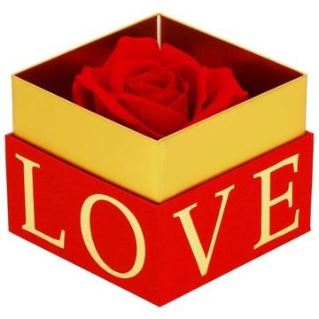 ПОДАРОЧНАЯ КОРОБКА ВЕЧНАЯ РОЗА НА ДЕНЬ СВЯТОГО ВАЛЕНТИНА КРАСНАЯ НА ДНИ РОЖДЕНИЯ ЖЕНСКИЙ ДЕНЬ
