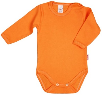 BODY gładkie POMARAŃCZOWE 100% Bawełna r 68 KLEKLE