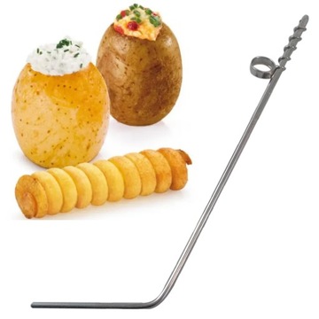 NÓŻ KRAJACZ DRYLOWNICA DO ZIEMNIAKÓW KRĘCONYCH FRYTEK SPIRALA CARVING/ #39