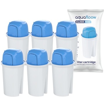 Filtr AquaFloow Classmag z magnezem do dzbanek filtrujący Dafi zamiennik 6x