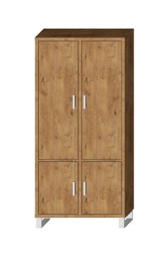 Regał SARA LOFT WHITE 4D 100 nogi metal - lancelot