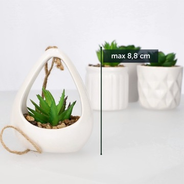 ИСКУССТВЕННЫЕ ЦВЕТКИ ДЕКОРАТИВНЫЕ СУККУЛЕНТНЫЕ 4 ШТ.