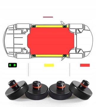 РЕЗИНОВЫЙ БЛОК ДЛЯ TESLA МОДЕЛЬ 3/X/Y/S JACK PAD 4 ШТ.