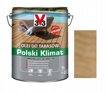 V33 OLEJ DO TARASÓW POLSKI KLIMAT BEZBARWNY 3V3 5L