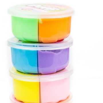 СЛАЙМ СЛОЙКА СЕНСОРНЫЙ ПЛАСТИК ДВА ЦВЕТА - СЛАЙМ ГЛЮТЕК