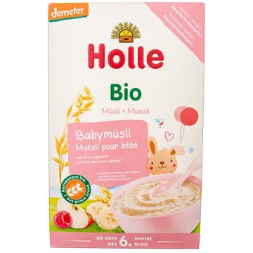 HOLLE KASZKA MUSLI MALINY JABŁKO BANANY DEMETER