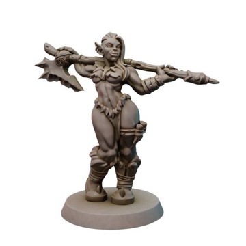 Pinup Female Orc RPG D&D
