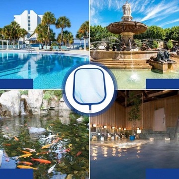 КОМПЛЕКТ ДЛЯ БАССЕЙНА, ТОНКАЯ СЕТКА ДЛЯ БАССЕЙНА 146 СМ, СКИРМЕЙНЕР ДЛЯ ЛИСТОВ ДЛЯ БАССЕЙНА