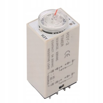 AC 220V H3Y-2 Timer opóźnienia Przekaźnik czasowy