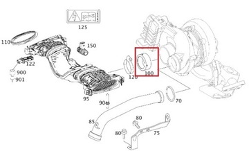 MERCEDES CLK CLS GLE GLS TĚSNĚNÍ TURBO