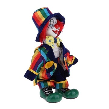 18cm porcelanowa ustaleniaa klauna w