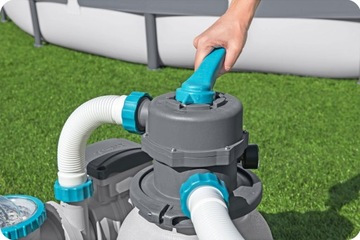 Насос для песка для бассейна 6056 л/ч + шарики фильтра Bestway
