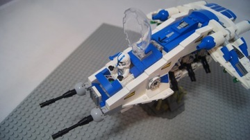 Lego Star Wars 501 клон Dropship MOC фигурки клоны канонерская лодка Gunship