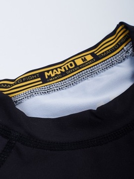 MANTO Рашгард STRIPE 2.0 черно-желтый - L