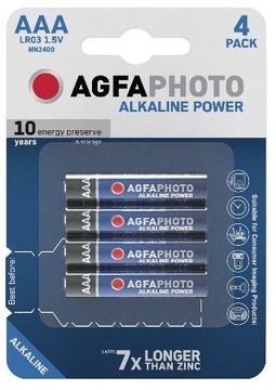 Bateria alkaliczna AgfaPhoto AAA (R3) 4 szt