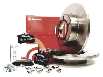 BREMBO TARCZE + KLOCKI TYŁ AUDI A4 B6 + KOMBI