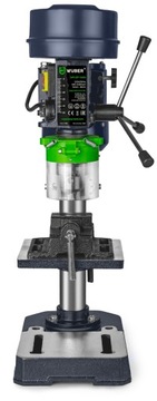 СВЕРЛИЛЬНЫЙ СТАНОК С КОЛОННЫМ СТОЛЕМ, МОЩНОСТЬ 1600ВТ, МОЩНЫЙ ЗАМОК + ТИСКИ