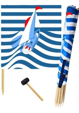 Parawan plazowy 10 M JACHT + młotek gratis PRODUCENT