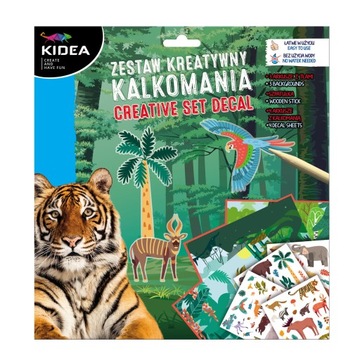 ZWIERZĘTA ZESTAW KREATYWNY KALKOMANIA