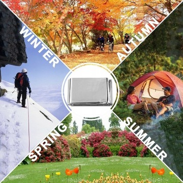 АВАРИЙНОЕ ТЕРМООДЕЯЛО ИЗ ФОЛЬГИ КОВРИК ЗАЩИТА ЖИЗНИ