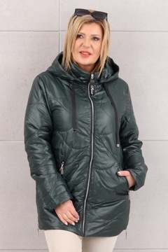 КУРТКА ЖЕНСКАЯ ЛЕГКАЯ ПЕРЕХОДНАЯ С КАПЮШОНОМ, БОЛЬШИЕ РАЗМЕРЫ