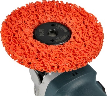 Абразивный диск для удаления ржавчины INOX METAL на флизелине черный волос 125