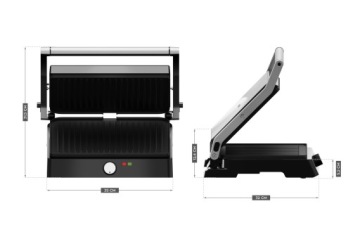 Электрический гриль РАСШИРЯЕМЫЙ Тостер Мощный VERTENZ Intense 50 2200 Вт