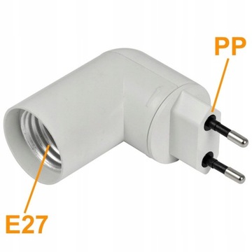 Konwerter Adapterów Żarówek LED PP Na E27