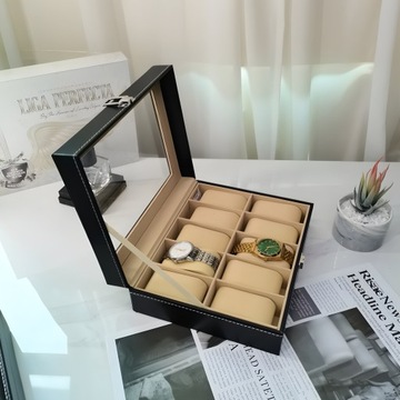 КОРОБКА-ОРГАНИЗАТОР ДЛЯ ЧАСОВ, 10 ШТ. КОРОБКА ДЛЯ ЧАСОВ В ПОДАРОК