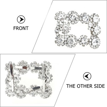 Ozdobna klamra do butów ze strasami, wysokiej klasy