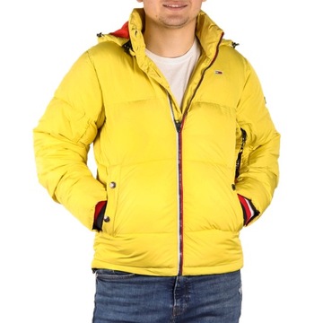 Kurtka męska zimowa pikowana Tommy Jeans yellow