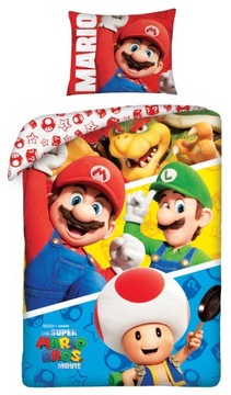 POŚCIEL SUPER MARIO 140x200 PS4 GRA MARIO BROSS