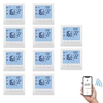10x Sterownik Ogrzewania Termostat Podłogowy WiFi