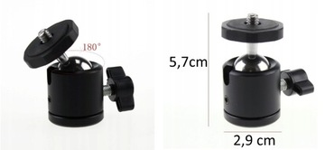 3D шаровая голова для штатива/палки SHOOT GoPro 10