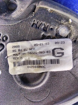 DODGE GRAND CARAVAN ZRCÁTKO PRAVÉ 5PIN 04894404AC