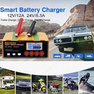 Выпрямитель для автомобильного аккумулятора 12А, 12В/24В N671