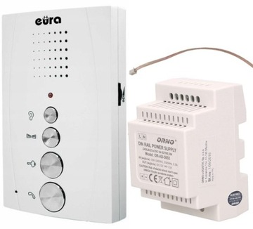 UNIFON EURA ADA-11A3 Z ZASILACZEM DIN do domofonu