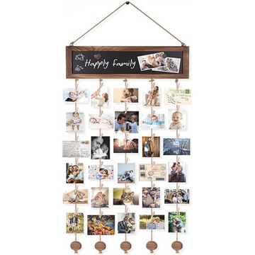 RAMKA NA ZDJĘCIA KOLAŻ DIY Z KLAMERKAMI