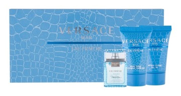 Zestaw Versace Eau Fraiche EDT 5ml + ŻEL POD PRYSZNIC + balsam PO GOLENIU