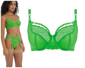 36E / 80F Freya Temptress poison green soft plunge