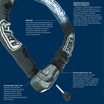 Abus 1200 Web 60см Замок велосипедной цепи