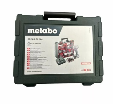 METABO SB 18 L BL SET AKUMULATOROWA WIERTARKO-WKRĘTARKA UDAROWA 602331880
