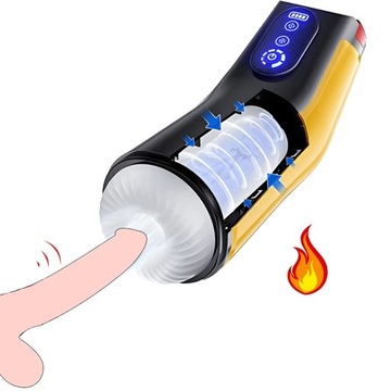 Автоматическая всасывающая вибрирующая секс-игрушка для мужской мастурбации