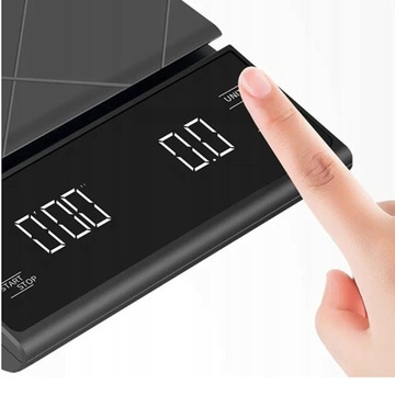 КУХОННЫЕ ВЕСЫ СЕНСОРНЫЕ ЦИФРОВЫЕ КОФЕЙНЫЕ ВЕСЫ С ТАЙМЕРОМ 3000г / 0,1г